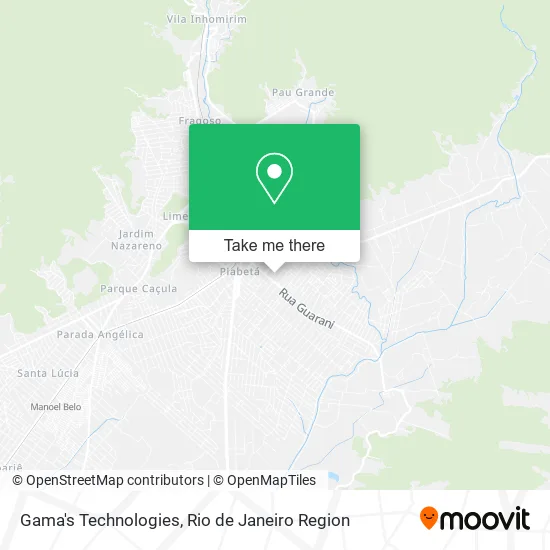 Gama's Technologies map