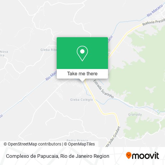 Complexo de Papucaia map