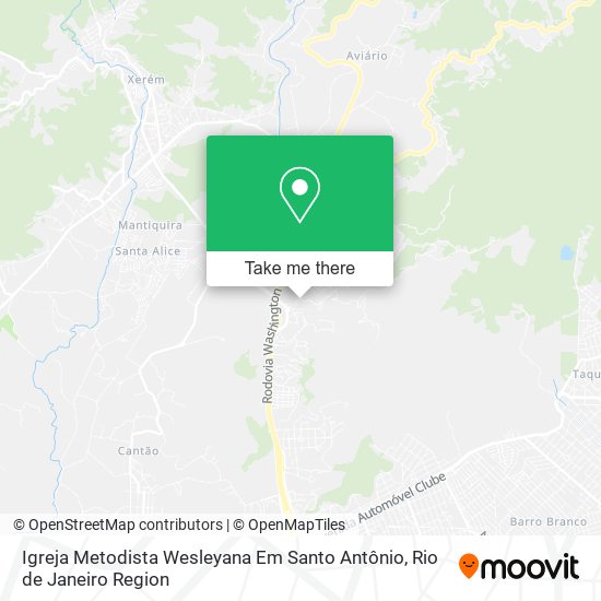 Igreja Metodista Wesleyana Em Santo Antônio map