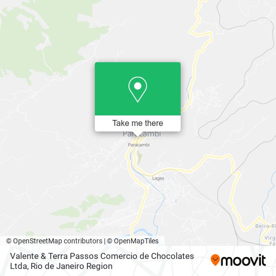 Valente & Terra Passos Comercio de Chocolates Ltda map