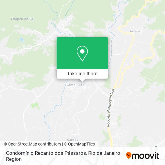 Condomínio Recanto dos Pássaros map