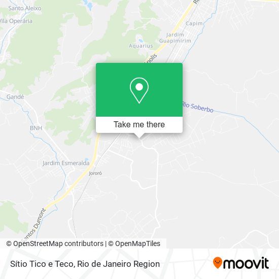 Sítio Tico e Teco map