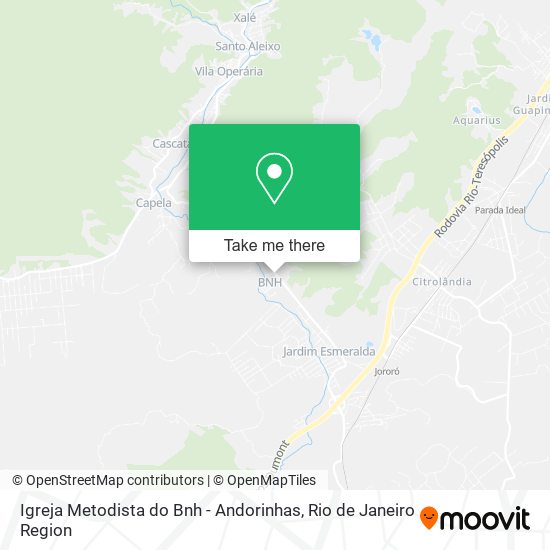 Igreja Metodista do Bnh - Andorinhas map