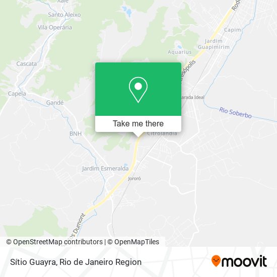Sítio Guayra map