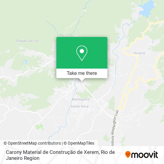 Carony Material de Construção de Xerem map