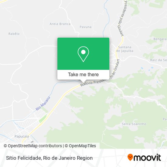 Sítio Felicidade map