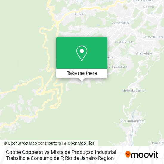 Mapa Coope Cooperativa Mista de Produção Industrial Trabalho e Consumo de P