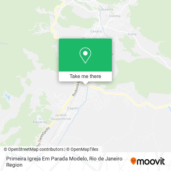 Primeira Igreja Em Parada Modelo map