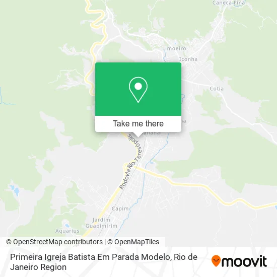 Primeira Igreja Batista Em Parada Modelo map