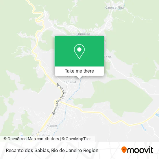 Recanto dos Sabiás map