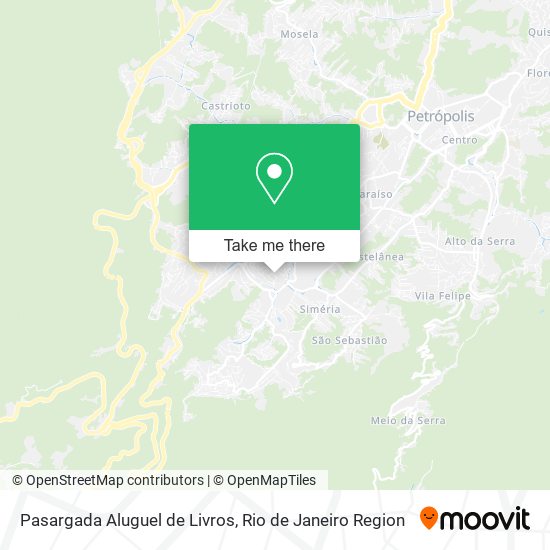 Pasargada Aluguel de Livros map