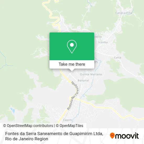 Fontes da Serra Saneamento de Guapimirim Ltda map