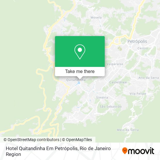 Mapa Hotel Quitandinha Em Petrópolis