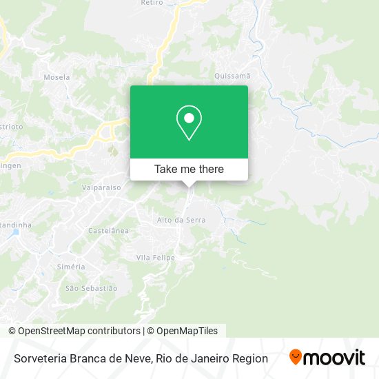 Sorveteria Branca de Neve map