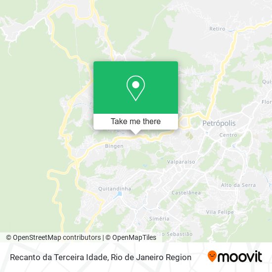 Mapa Recanto da Terceira Idade