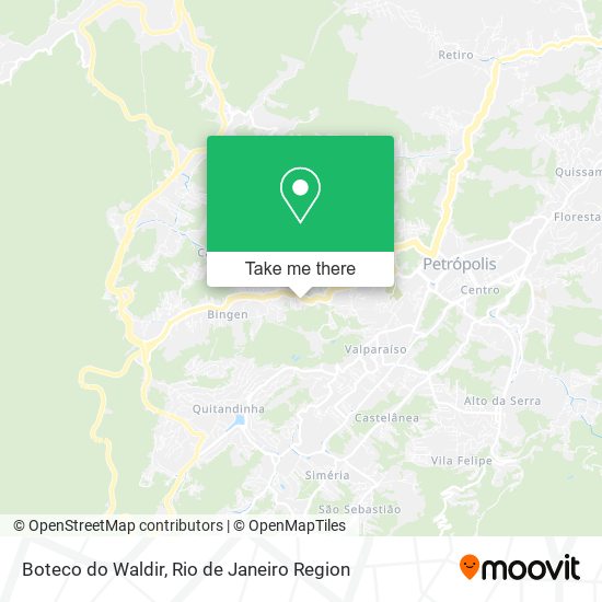 Mapa Boteco do Waldir