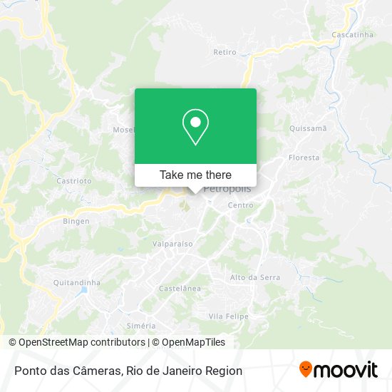 Ponto das Câmeras map