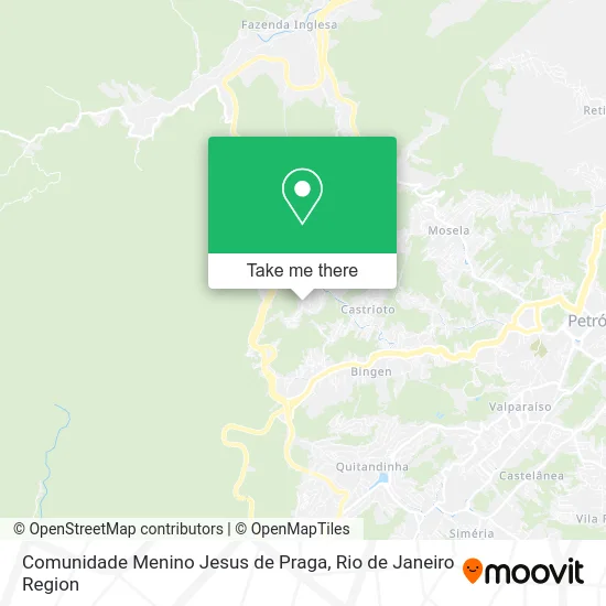 Comunidade Menino Jesus de Praga map