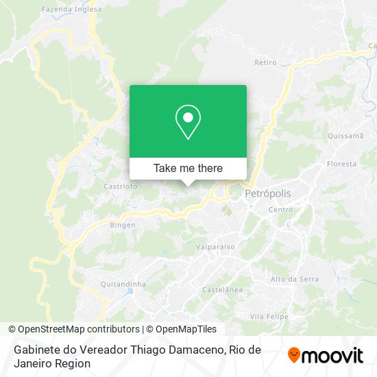 Gabinete do Vereador Thiago Damaceno map