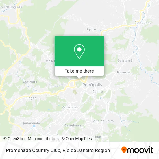 Promenade Country Club map