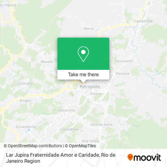 Lar Jupira Fraternidade Amor e Caridade map