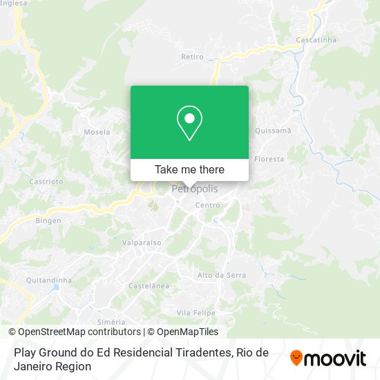 Play Ground do Ed Residencial Tiradentes map