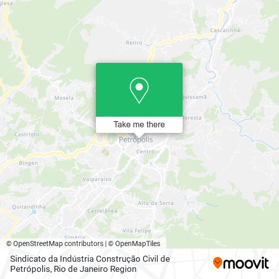 Sindicato da Indústria Construção Civil de Petrópolis map