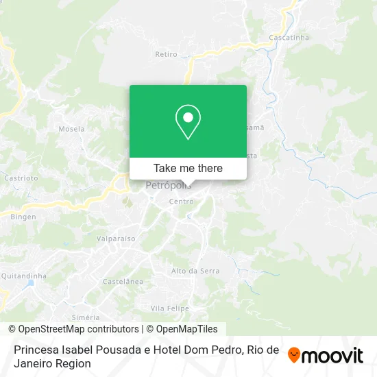 Princesa Isabel Pousada e Hotel Dom Pedro map