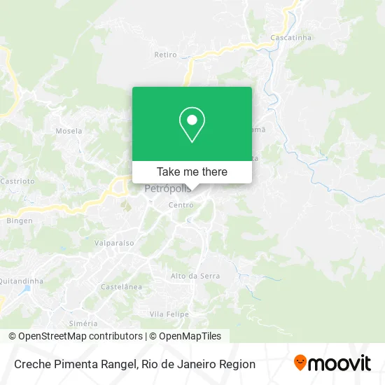 Creche Pimenta Rangel map