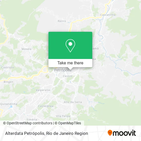 Alterdata Petrópolis map