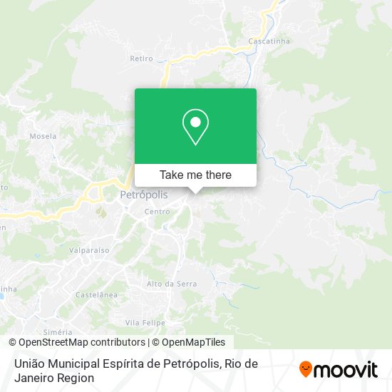 União Municipal Espírita de Petrópolis map