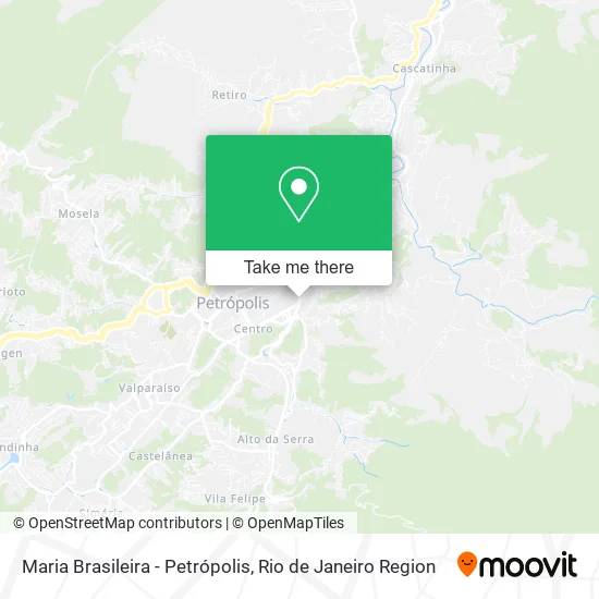 Maria Brasileira - Petrópolis map