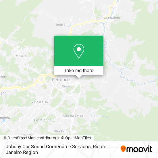 Johnny Car Sound Comercio e Servicos map