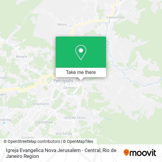 Igreja Evangelica Nova Jerusalem - Central map