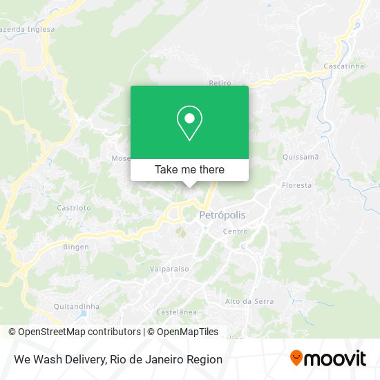 We Wash Delivery map