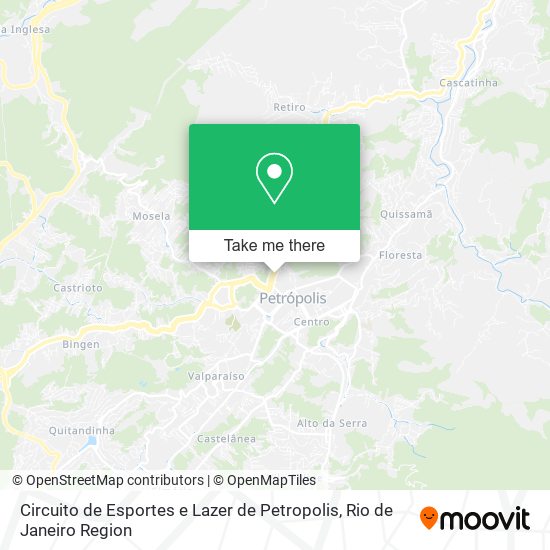 Circuito de Esportes e Lazer de Petropolis map