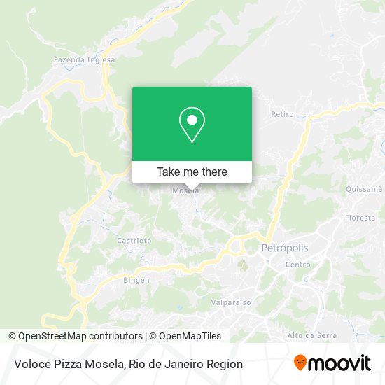 Mapa Voloce Pizza Mosela