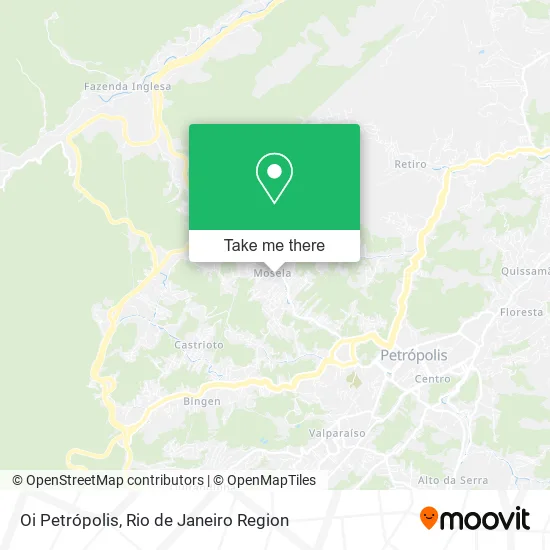 Oi Petrópolis map