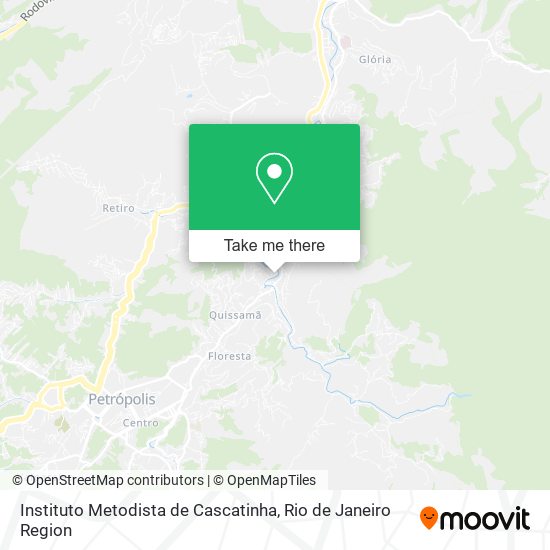 Instituto Metodista de Cascatinha map