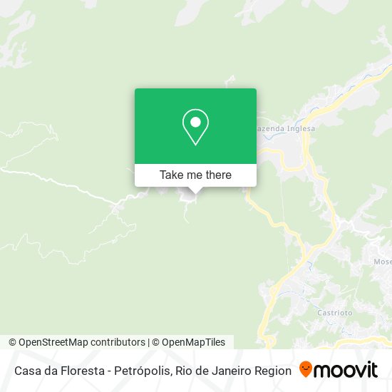 Casa da Floresta - Petrópolis map