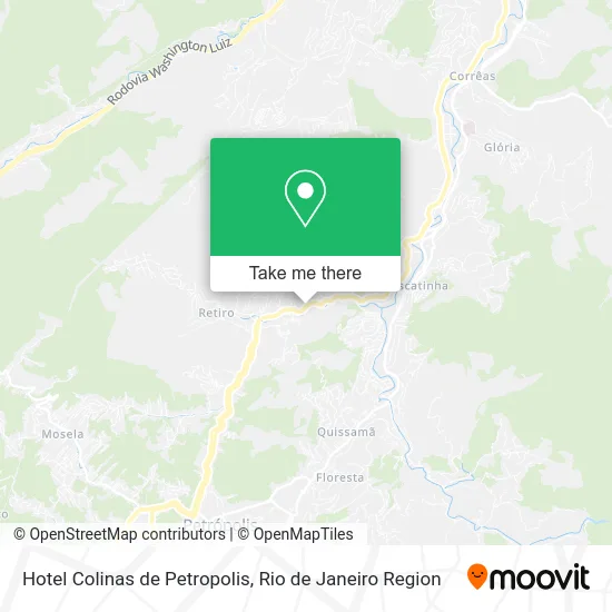 Hotel Colinas de Petropolis map