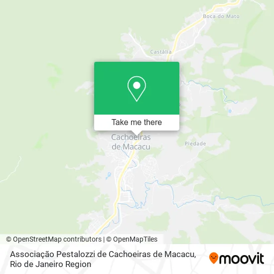 Associação Pestalozzi de Cachoeiras de Macacu map