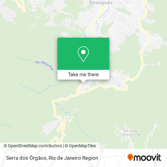 Mapa Serra dos Órgãos