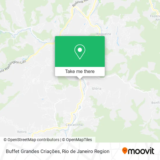 Buffet Grandes Criações map