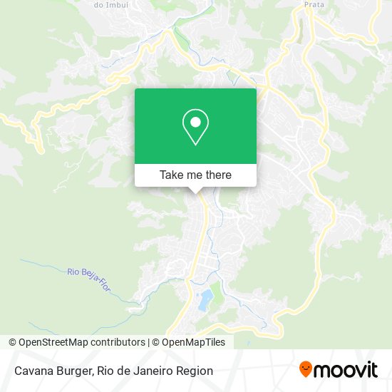 Cavana Burger map