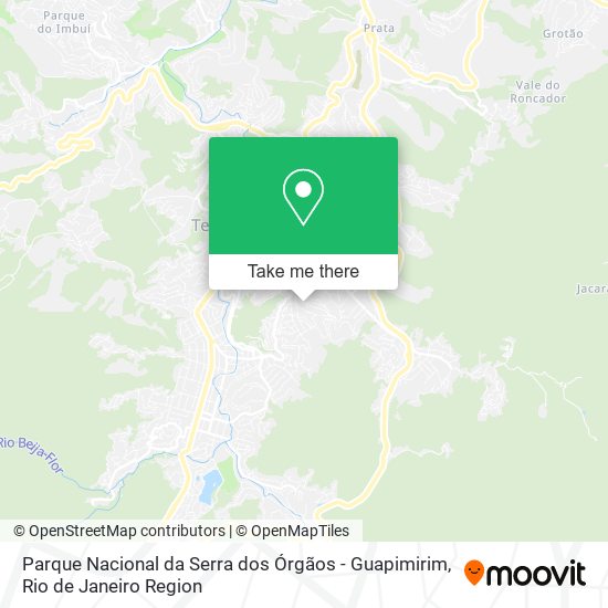 Parque Nacional da Serra dos Órgãos - Guapimirim map