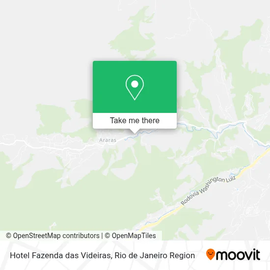 Hotel Fazenda das Videiras map