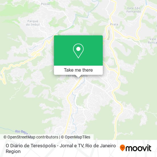 Mapa O Diário de Teresópolis - Jornal e TV