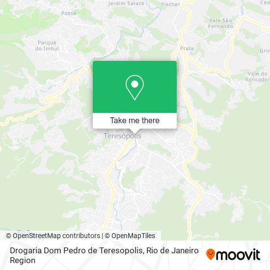 Mapa Drogaria Dom Pedro de Teresopolis