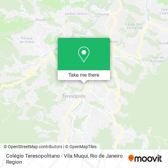 Colégio Teresopolitano - Vila Muqui map